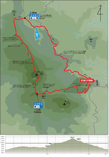 12kmのコースマップ