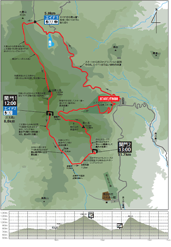 17kmのコースマップ