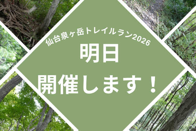 明日は予定通り開催いたします！